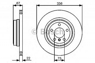 BOSCH 0986479439 - Тормозной диск