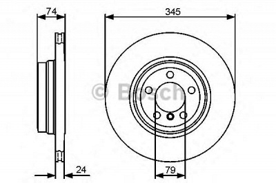 BOSCH 0986479440 -  Тормозной диск