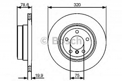 BOSCH 0986479442 -  Тормозной диск