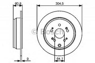 BOSCH 0986479452 -  Тормозной диск