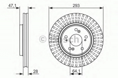 BOSCH 0986479456 -  Тормозной диск