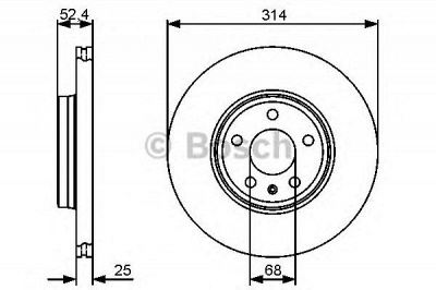 BOSCH 0986479467 -  Тормозной диск