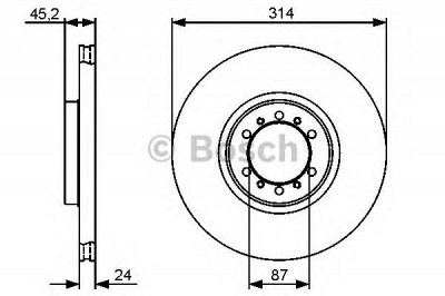BOSCH 0986479469 -  Тормозной диск