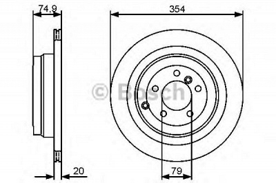 BOSCH 0986479479 -  Тормозной диск