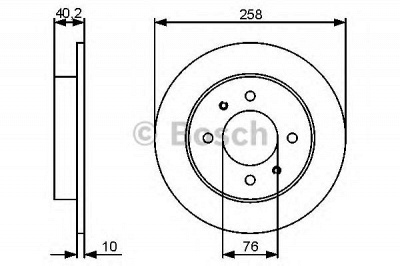 BOSCH 0986479484 -  Тормозной диск