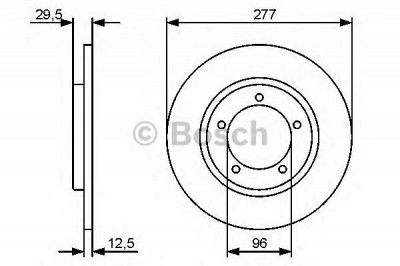 BOSCH 0986479487 -  Тормозной диск