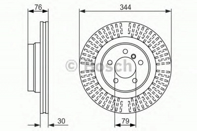 BOSCH 0986479489 -  Тормозной диск