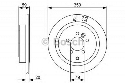 BOSCH 0986479492 -  Тормозной диск