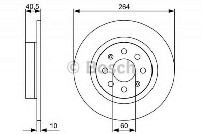 BOSCH 0986479517 -  Тормозной диск
