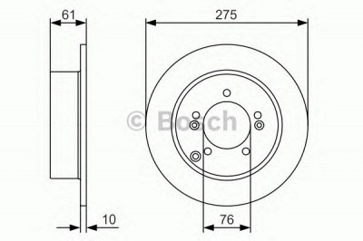 BOSCH 0986479525 -  Тормозной диск