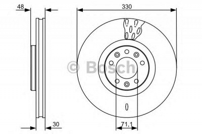 BOSCH 0986479529 -  Тормозной диск