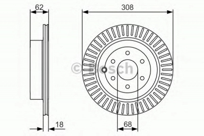 BOSCH 0986479533 -  Тормозной диск