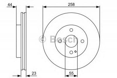 BOSCH 0986479541 - Тормозной диск