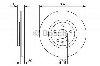 BOSCH 0986479545 -  Тормозной диск