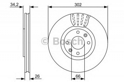 BOSCH 0986479548 -  Тормозной диск
