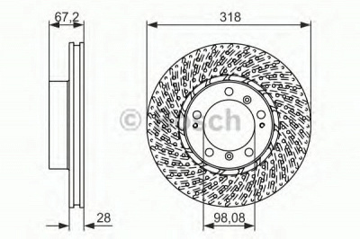 BOSCH 0986479549 -  Тормозной диск