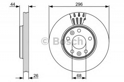 BOSCH 0986479551 -  Тормозной диск