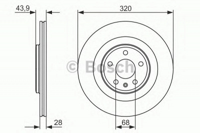 BOSCH 0986479552 -  Тормозной диск