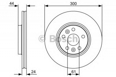 BOSCH 0986479554 -  Тормозной диск