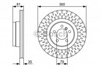 BOSCH 0986479557 -  Тормозной диск