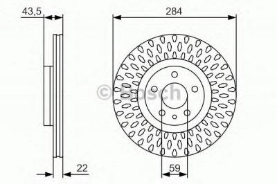 BOSCH 0986479558 -  Тормозной диск
