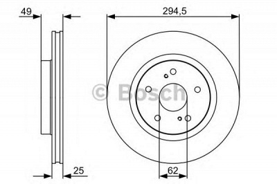 BOSCH 0986479559 -  Тормозной диск