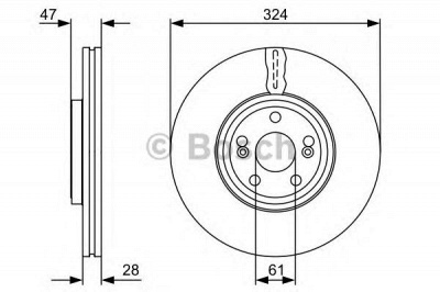 BOSCH 0986479565 - Тормозной диск