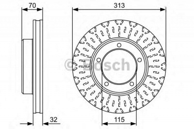 BOSCH 0986479567 -  Тормозной диск
