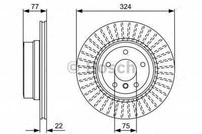 BOSCH 0986479569 -  Тормозной диск