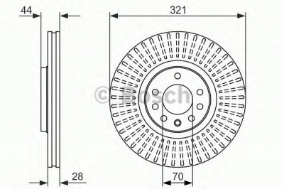 BOSCH 0986479571 -  Тормозной диск