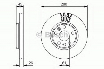 BOSCH 0986479576 -  Тормозной диск