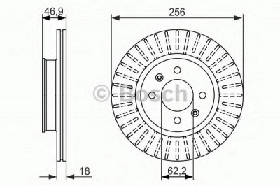 BOSCH 0986479577 -  Тормозной диск