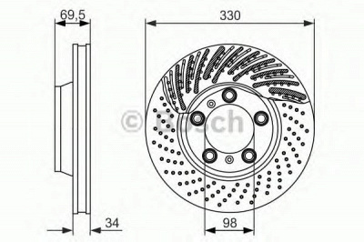 BOSCH 0986479579 -  Тормозной диск