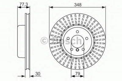 BOSCH 0986479584 -  Тормозной диск