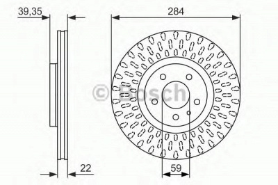 BOSCH 0986479588 -  Тормозной диск