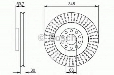 BOSCH 0986479589 -  Тормозной диск