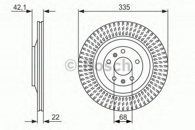 BOSCH 0986479591 -  Тормозной диск