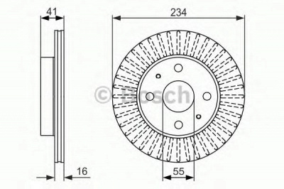 BOSCH 0986479592 -  Тормозной диск