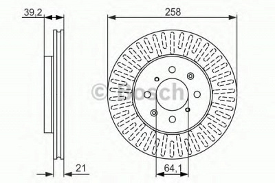 BOSCH 0986479594 -  Тормозной диск
