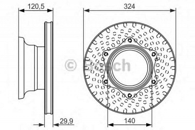BOSCH 0986479600 -  Тормозной диск