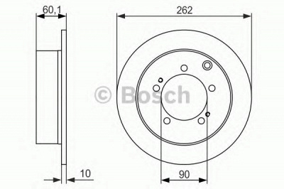 BOSCH 0986479603 -  Тормозной диск