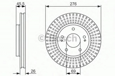 BOSCH 0986479604 -  Тормозной диск