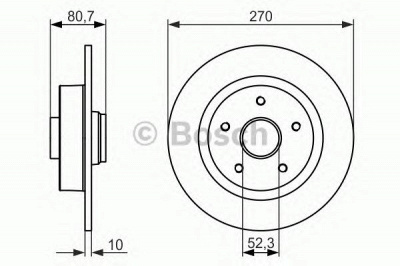 BOSCH 0986479607 -  Тормозной диск