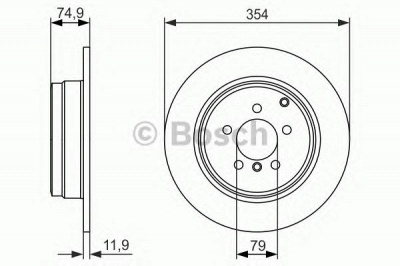 BOSCH 0986479612 -  Тормозной диск