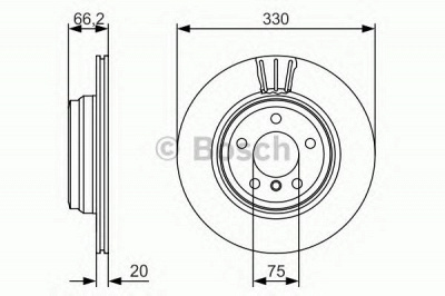 BOSCH 0986479622 -  Тормозной диск