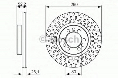 BOSCH 0986479626 -  Тормозной диск