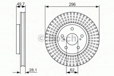 BOSCH 0986479633 -  Тормозной диск