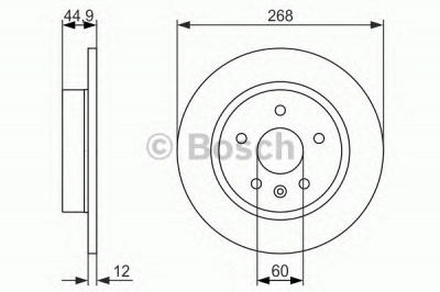 BOSCH 0986479645 -  Тормозной диск