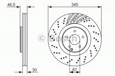 BOSCH 0986479651 -  Тормозной диск