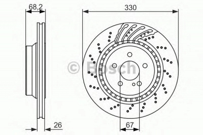 BOSCH 0986479654 -  Тормозной диск